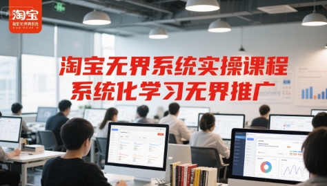 淘宝无界系统实操课程，系统化学习无界推广-百货大全
