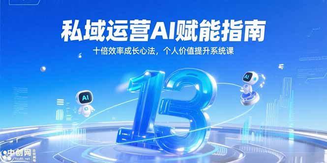私域运营AI赋能指南，十倍效率成长心法，个人价值提升系统课-百货大全