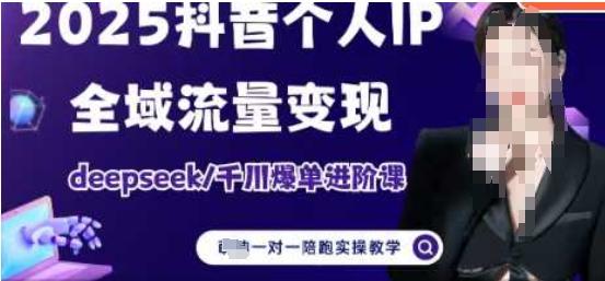 2025个人IP短视频带货(进阶版)全域流量变现，deepseek千川爆单进阶课-百货大全