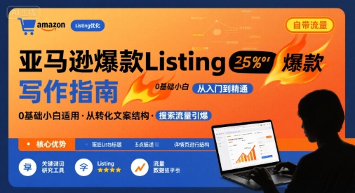 亚马逊爆款Listing写作方法，亚马逊0基础小白也能写爆款自带流量的Listing-百货大全