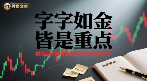 付费文章：字字如金 皆是重点， 看完后 你就清楚该怎么在大A布局了-百货大全