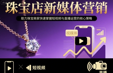 珠宝店新媒体营销，助力珠宝商家快速掌握短视频与直播运营的核心策略-百货大全