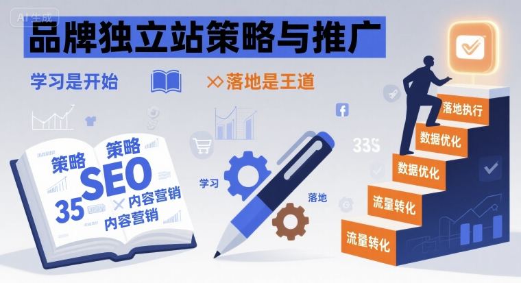 品牌独立站策略与推广，学习是开始，落地是王道-百货大全