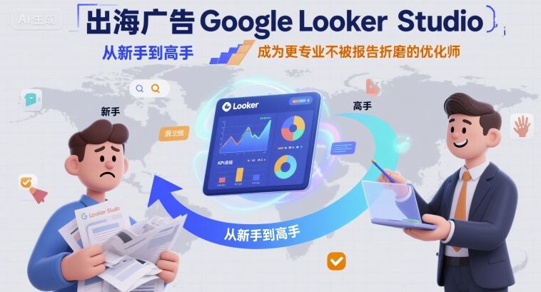 出海广告Google Looker Studio从新手到高手，成为更专业不被报告折磨的优化师-百货大全
