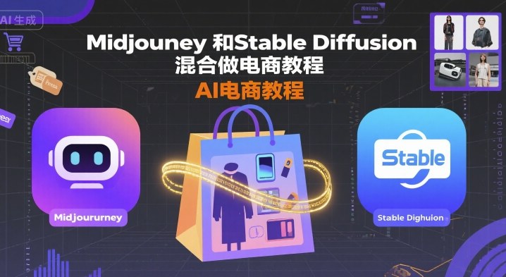 Midjourney和Stable Diffusion混合做电商教程-ai电商教程-百货大全