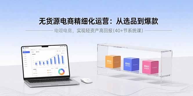无货源电商精细化运营：从选品到爆款，实现轻资产高回报(40+节系统课-百货大全