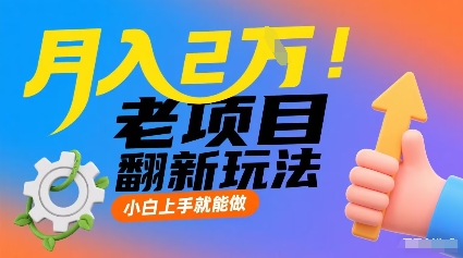 月入2W！老项目翻新玩法，小白上手就能做，非常容易上手-百货大全