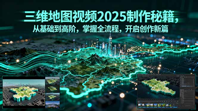 三维地图视频2025制作秘籍，从基础到高阶，掌握全流程，开启创作新篇-百货大全