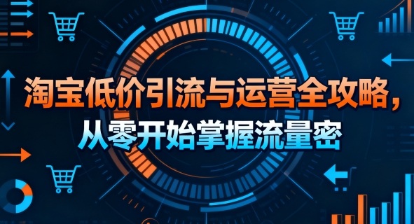 淘宝低价引流与运营全攻略，从零开始掌握流量密码-百货大全