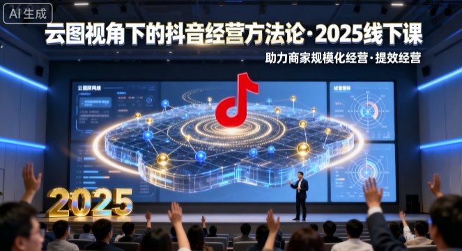 云图视角下的抖音经营方法论，2025线下课，助力商家规模化经营，提效经营(录音+字幕)-百货大全