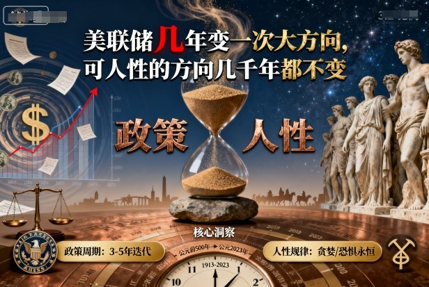 付费文章：美联储几年变一次大方向，可人性的方向几千年都不变-百货大全