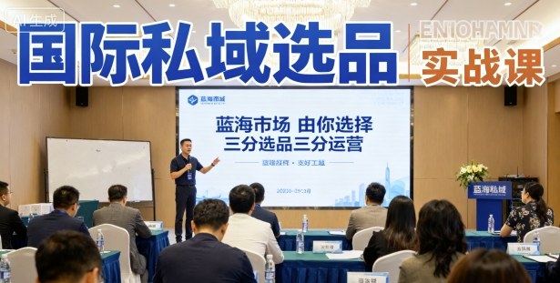 国际私域选品实战课，蓝海市场由你选择，七分选品三分运营-百货大全