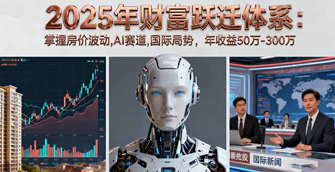 2025年财富跃迁体系：掌握房价波动,AI赛道,国际局势，年收益50万-300万-百货大全