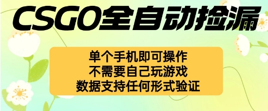 自动挂G捡漏，不用自己挂G不用玩游戏，一个手机即可操作，新手小白轻松月入1W+【揭秘】-百货大全