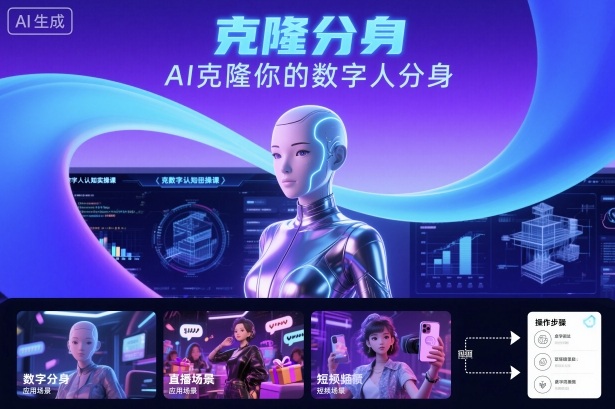 AI数字人认知实操课，克隆你的数字人分身-百货大全