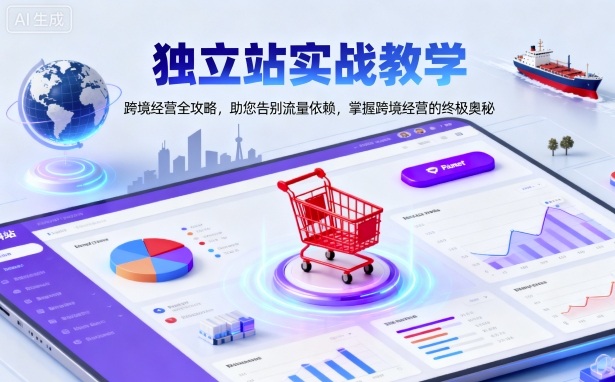 独立站实战教学，跨境经营全攻略，助您告别流量依赖，掌握跨境经营的终极奥-百货大全