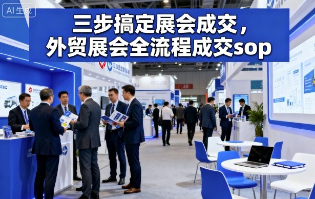 三步搞定展会成交，外贸展会全流程成交sop-百货大全