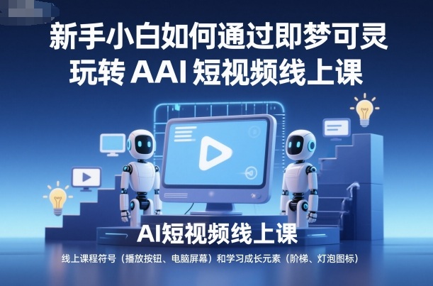 新手小白如何通过即梦可灵玩转AI短视频线上课-百货大全