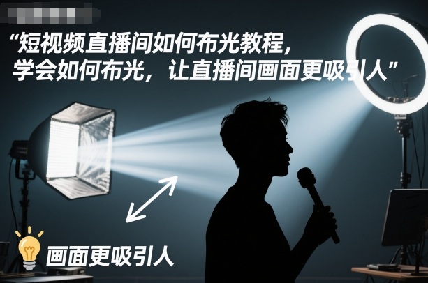 短视频直播间如何布光教程，学会如何布光，让直播间画面更吸引人-百货大全