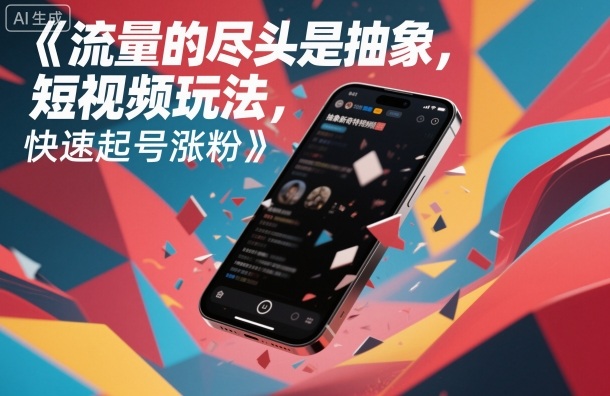 流量的尽头是抽象，抽象新奇特短视频玩法，快速起号涨粉-百货大全