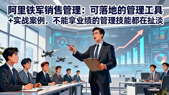 阿里铁军销售管理：可落地的管理工具+实战案例，不能拿业绩的管理都在扯淡-百货大全