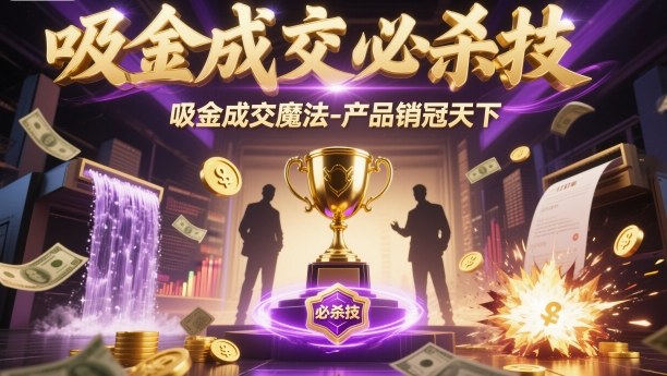 吸金成交必杀技，吸金成交魔法-产品销冠天下-百货大全
