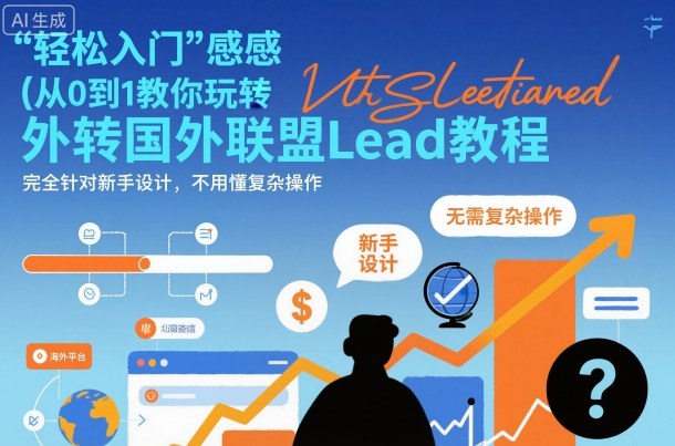 国外联盟賺美刀项目，从0到1教你玩转国外联盟Lead教程，纯新手可操作性100%-百货大全