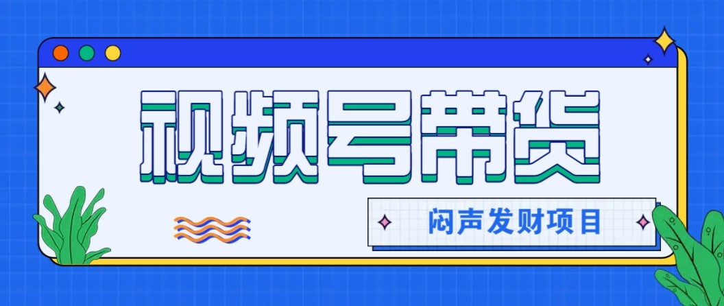 微信视频号带货项目，轻松日赚赚2000+，这个挣钱入口很多伙伴都在闷声发财-百货大全