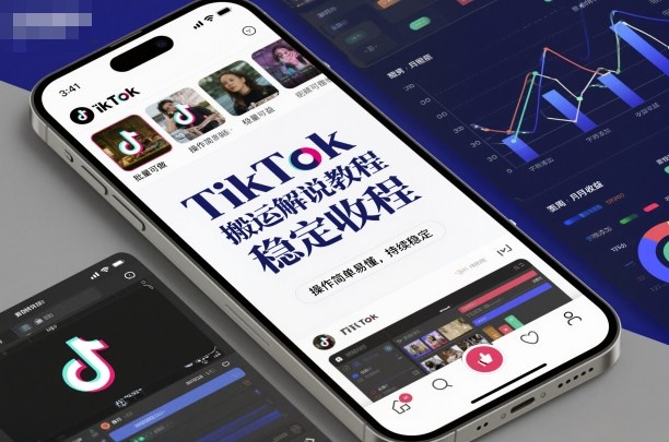 TikTok搬运解说教程，稳定收益，操作简单易懂，批量可做，持续稳定-百货大全