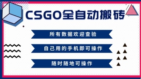 CSGO全自动搬砖，年底钱回家好项目，当天可拿到结果，新手小白轻松月入1W+【揭秘】-百货大全