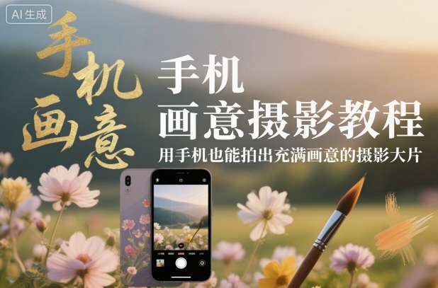 手机画意摄影教程，用手机也能拍出充满画意的摄影大片-百货大全