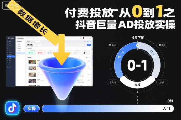 ​​‌‬‌‍⁤⁣​​⁤⁢​⁤​‍‬‬​⁤⁣‍‬⁤​⁡​⁣⁡‌‍​⁤⁣‍⁣​‌⁢⁢⁡‍⁣⁡​付费投放从0到1之抖音巨量AD投放实操-百货大全