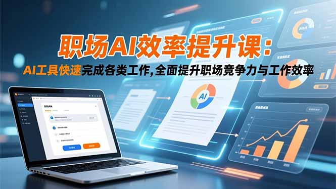 职场AI效率提升课：AI工具快速完成各类工作,全面提升职场竞争力与工作效率-百货大全