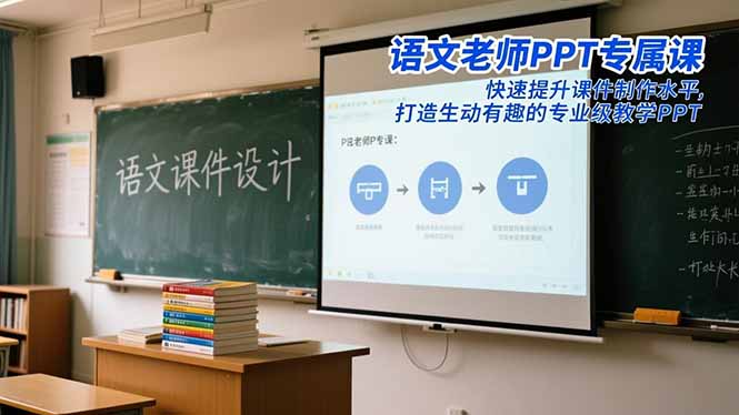 语文老师PPT专属课：快速提升课件制作水平，打造生动有趣的专业级教学PPT-百货大全