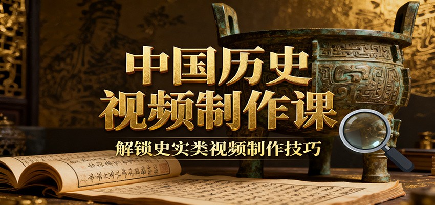 中国历史视频制作课：疆域地图集+参考文案+练习素材，解锁史实类视频制作技巧-百货大全