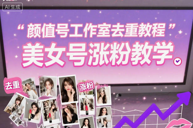 颜值号工作室去重教程，美女号涨粉教学-百货大全
