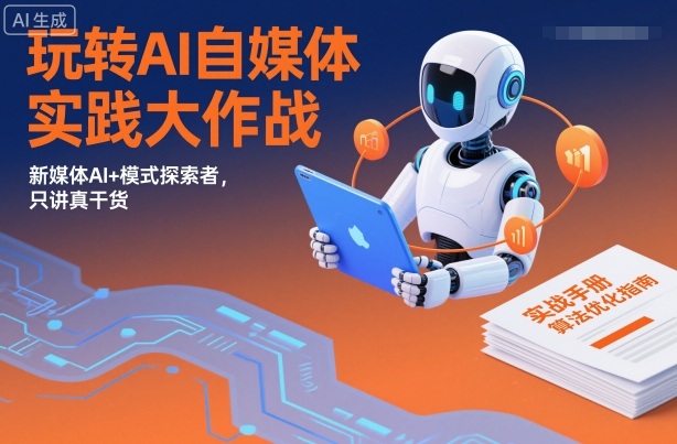 玩转AI自媒体实践大作战，新媒体AI+模式探索者，只讲真干货-百货大全