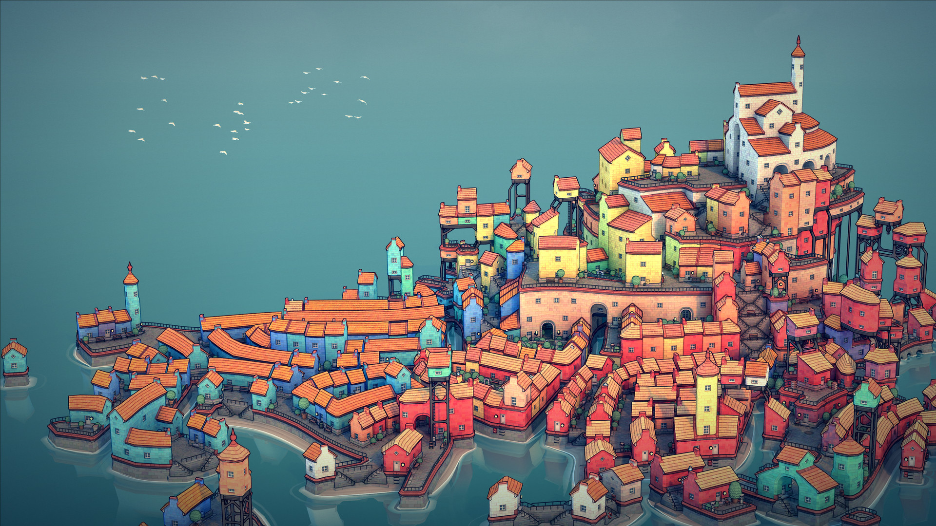 《城镇设计师 Townscaper》Switch中文版NSP下载 – 含1.0.1补丁-百货大全