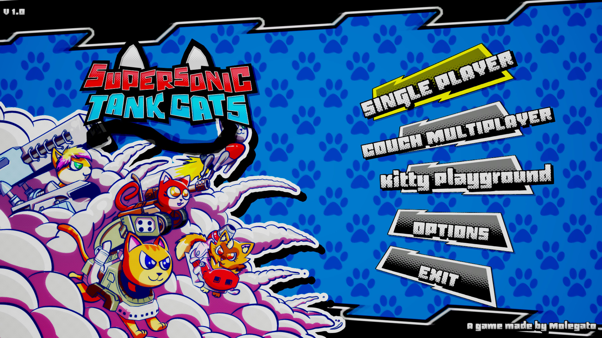 《超音速坦克猫 Supersonic Tank Cats》Switch英文版NSP下载-百货大全