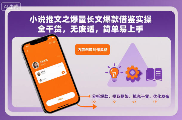 小说推文之爆量长文爆款借鉴实操，全干货，无废话，简单易上手-百货大全