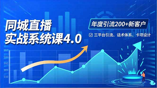 实体店直播实战班4.0，三平台引流、话术体系、卡项设计，年度引流200客月增10万-百货大全