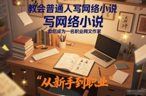 教会普通人写网络小说，助您成为一名职业网文作家-百货大全
