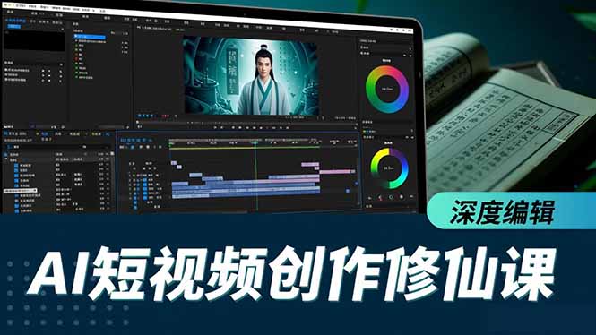 AI短视频创作修仙课，从炼气到金仙、爆款复刻、深度编辑，掌握全栈AI能力-百货大全