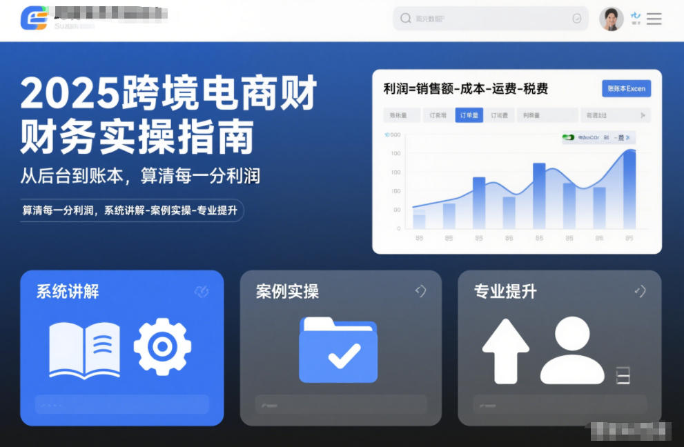 2025跨境电商财务实操指南，从后台到账本，算清每一分利润，系统讲解-案例实操-专业提升-百货大全