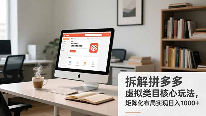 拆解拼多多虚拟类目核心玩法，矩阵化布局实现日入1000+-百货大全