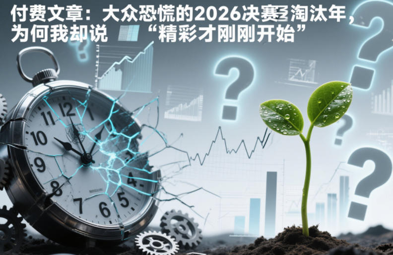 付费文章：大众恐慌的2026决赛淘汰年，为何我却说“精彩才刚刚开始”？-百货大全