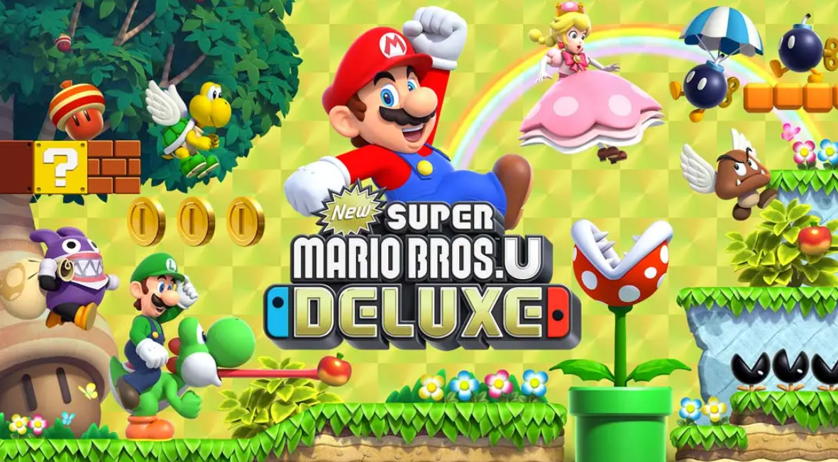 《新超级马里奥兄弟U 豪华版 New Super Mario Bros. U Deluxe》Switch中文版NSP下载 – 含1.0.2补丁-百货大全