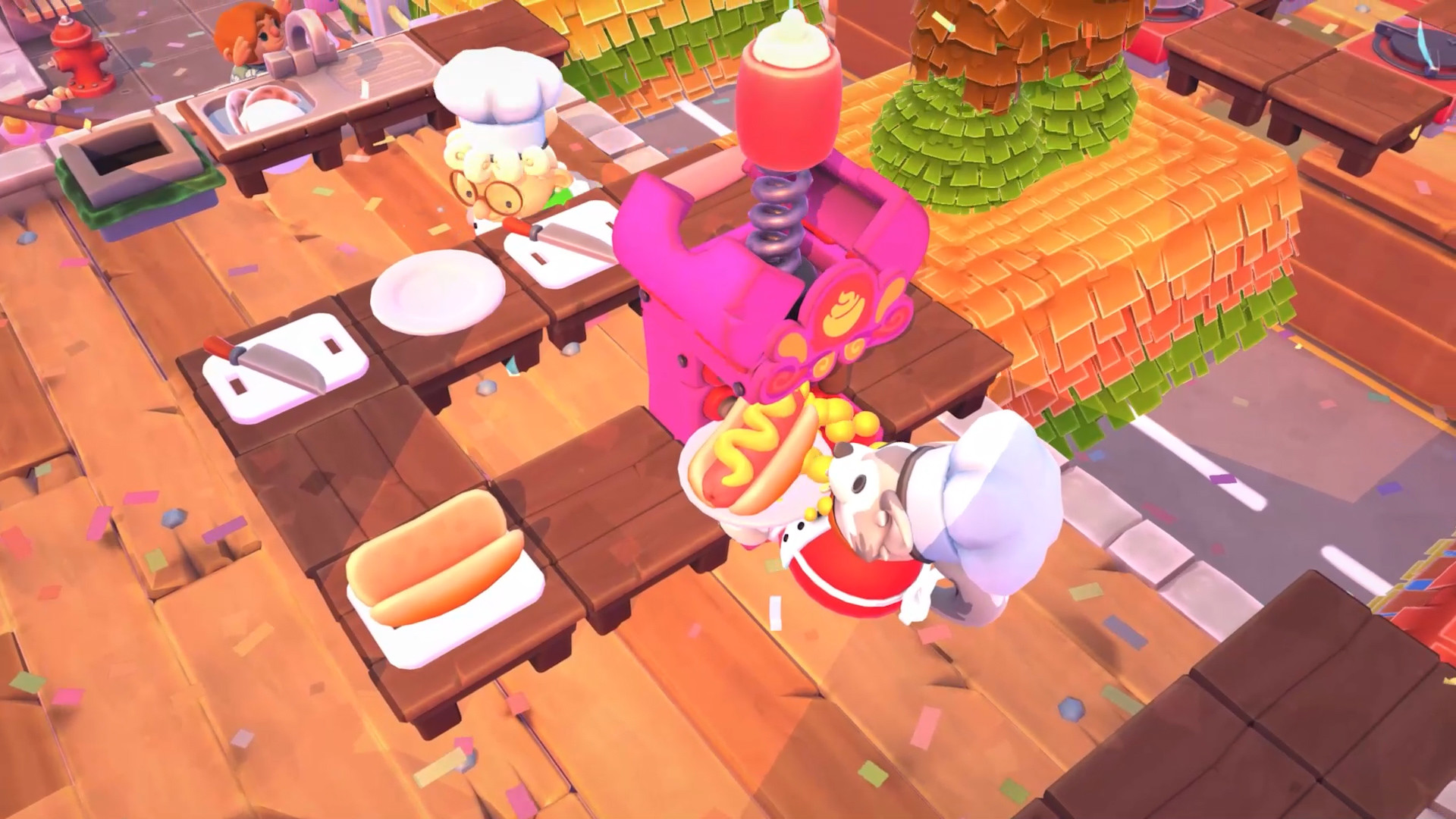 《煮糊了2 分手厨房2 Overcooked2》Switch美版中文版NSP下载 – 含1.0.19补丁+5DLC-百货大全