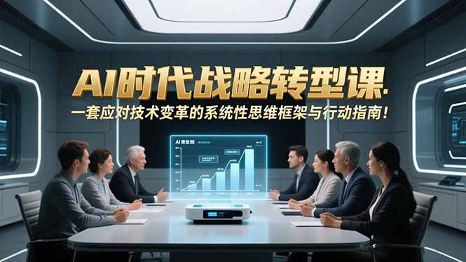 AI时代战略转型课：一套应对技术变革的系统性思维框架与行动指南！-百货大全