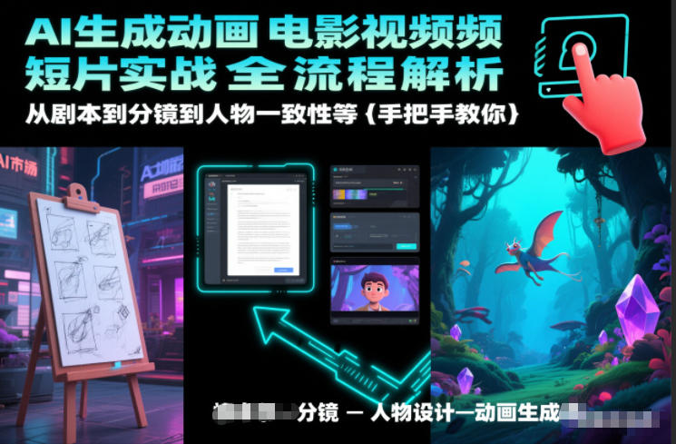AI生成动画电影视频短片实战全流程解析，从剧本到分镜到人物一致性等手把手教你-百货大全